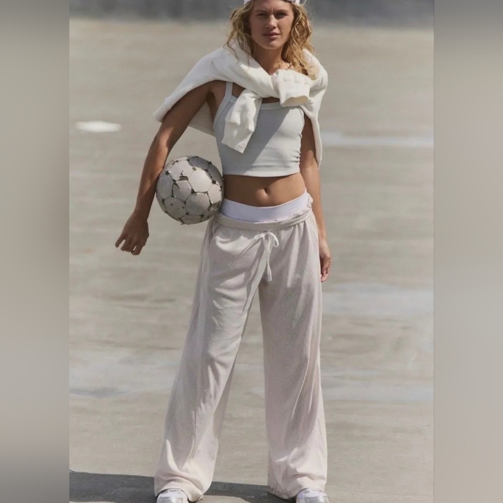 NWOT FP Movement by Free People Overtime Mesh Pants Sz L